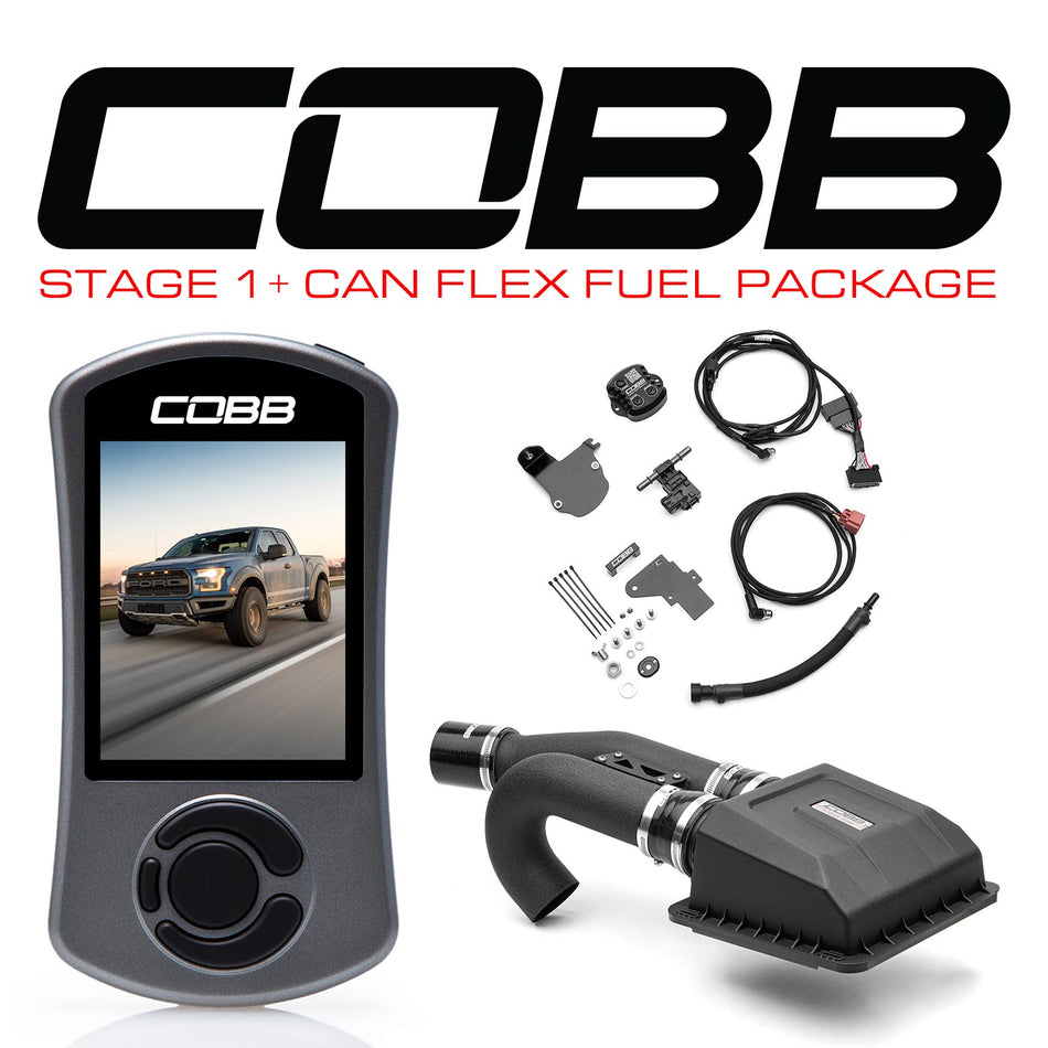 Cobb 17-20 Ford F-150 Ecoboost Raptor Stage 1+ CAN Flex Fuel Power Package