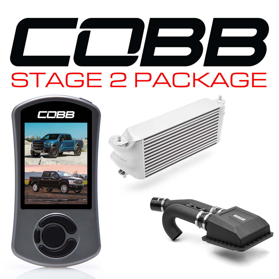 Cobb Ford F-150 Ecoboost Raptor/Ltd. Stage 2 Power Package - Silver (Factory Loc. I/C)