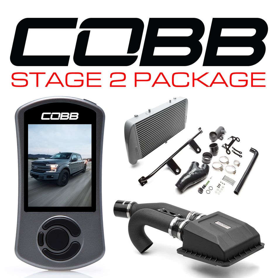 Cobb 17-19 Ford F-150 EcoBoost 3.5L Stage 2 Power Package w/TCM - Silver
