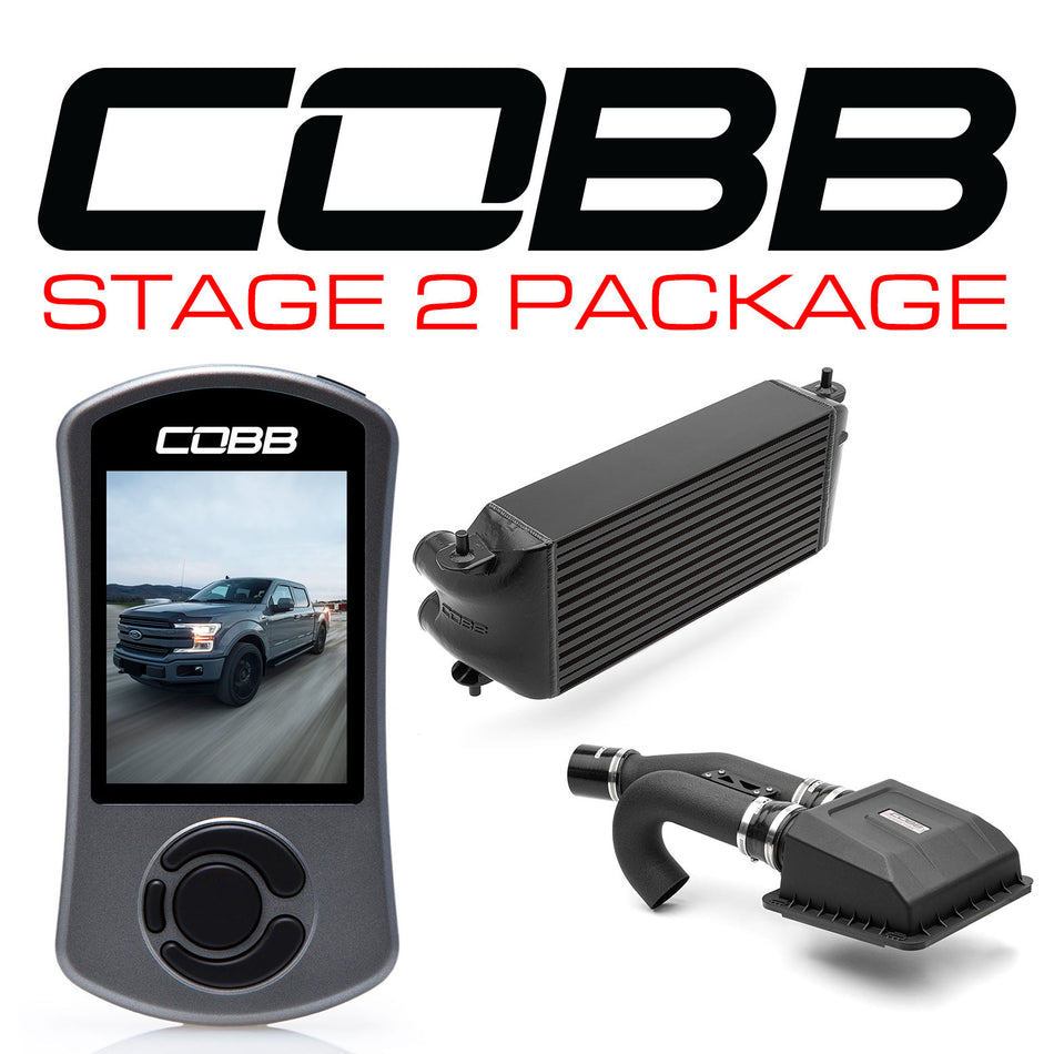 Cobb 17-19 Ford F-150 EcoBoost 3.5L Stage 2 Power Package w/TCM - Black