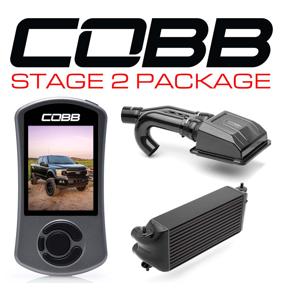 Cobb 2020 Ford F-150 Ecoboost 3.5L Stage 2 Redline CF Pwr Pkg - Black (Factory Loc. I/C)