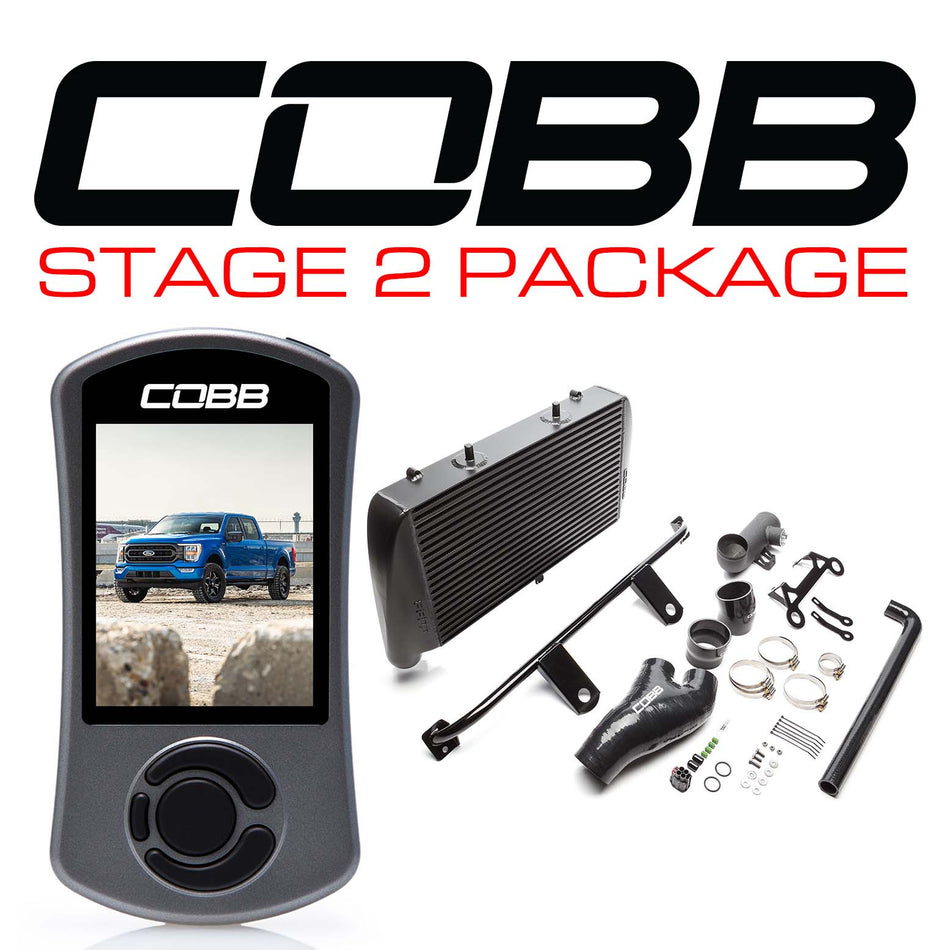 Cobb Cobb 21-22 Ford F-150 3.5L/Tremor Stage 2 Power Package - Black