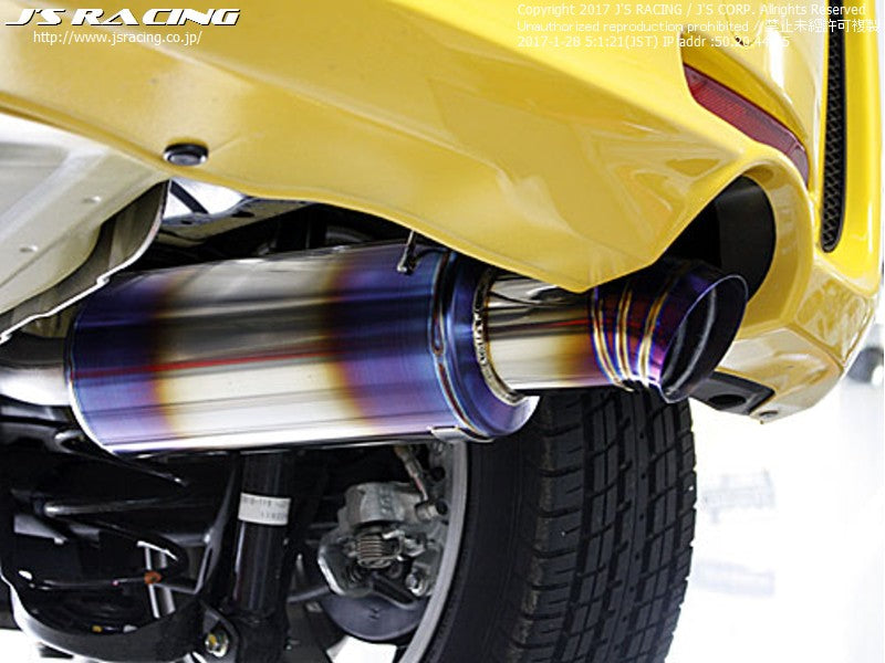 J's Racing Titanium Exhaust FX-PRO Axle-back Exhaust 50R - Honda Fit GK 15+