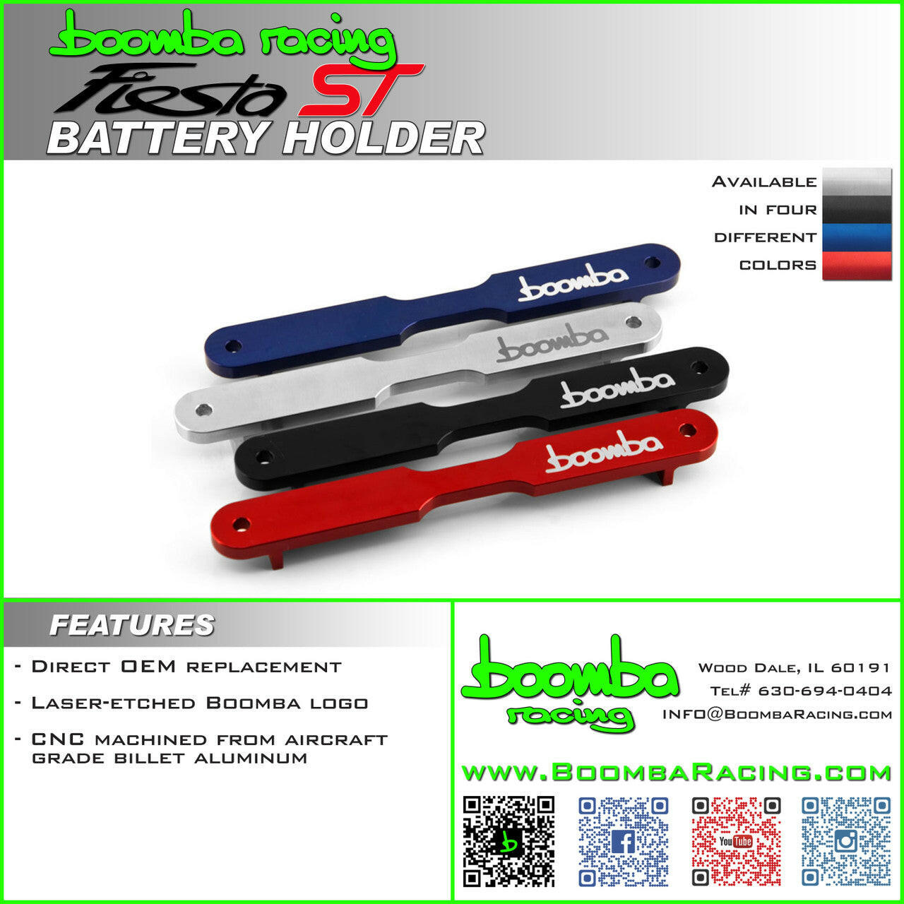FIESTA ST BATTERY HOLDER.