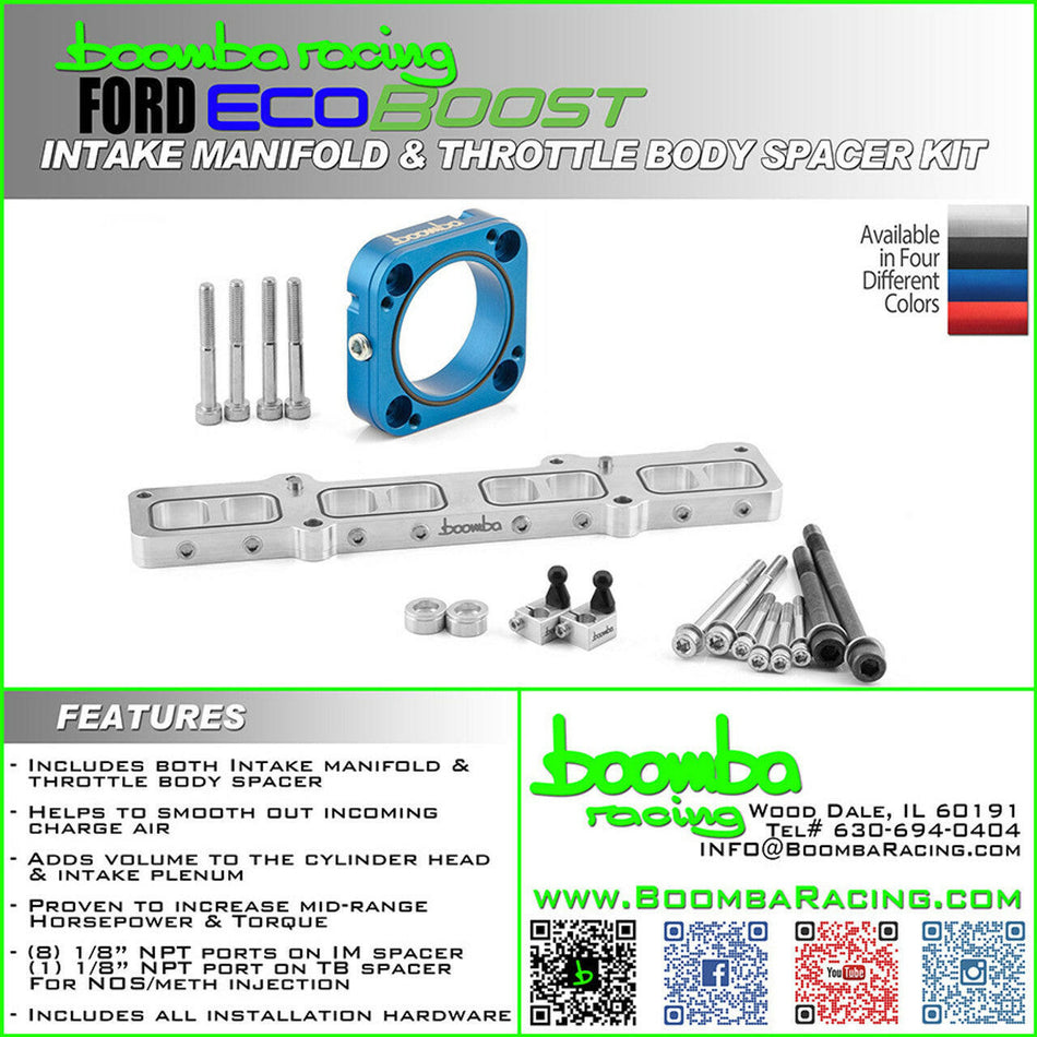 FORD 1.6L EB INTAKE AND TB SPACER KIT.
