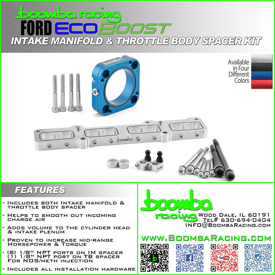 Ford EcoBoost 1.6L Intake Manifold + Throttle Body Spacer Kit