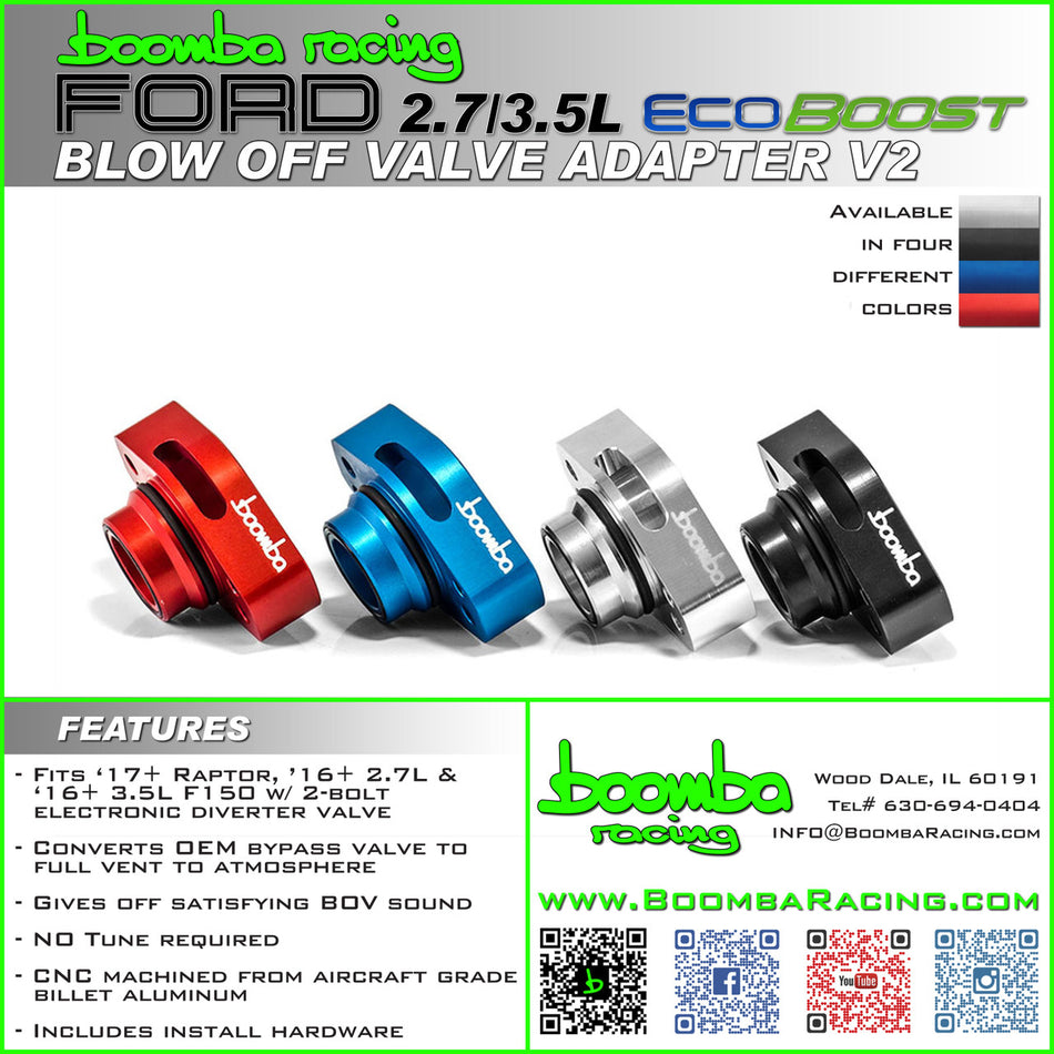 Ford EcoBoost V6 Blow Off Valve (BOV) Adapter V2