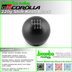 GR Corolla 220G Weighted Shift Knob Black.
