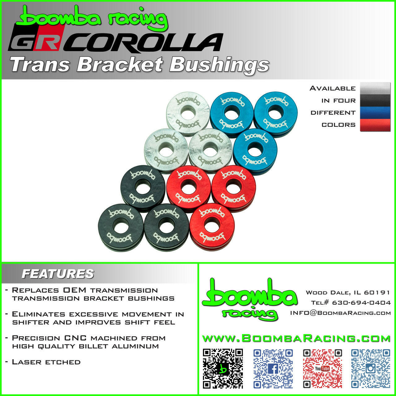 GR Corolla Transmission Bracket Bushings.