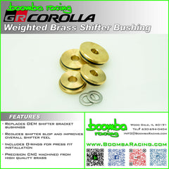 GR Corolla Weighted Brass Shift Link Bushings.