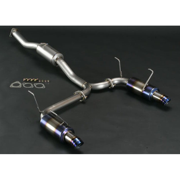 J's Racing FX-PRO 70RS Titanium Dual Exhaust - Honda S2000 with J's Racing Type GT Aero