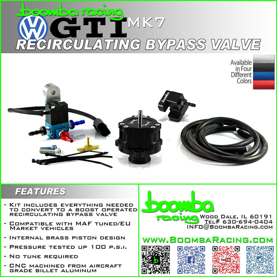 2015 + Volkswagen GTI Boost Operated Bypass Valve (Full Recirculation)