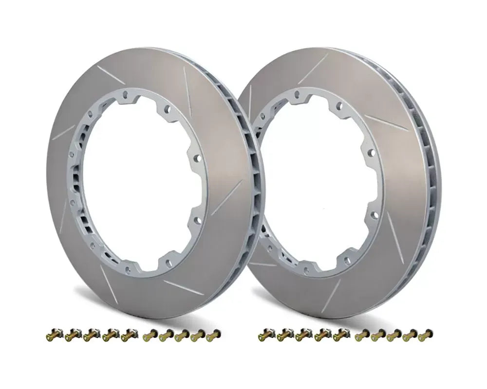 Girodisc 2 Piece 390mm Front Rotor Ring Replacements for Mercedes-Benz E63 AMG W213, Audi RS6 C7, RS7.