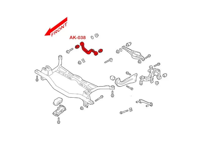 Godspeed Project Adjustable Rear Camber Arms Billet Aluminum Audi A3 | A3 Quattro 8P 2006-2013.