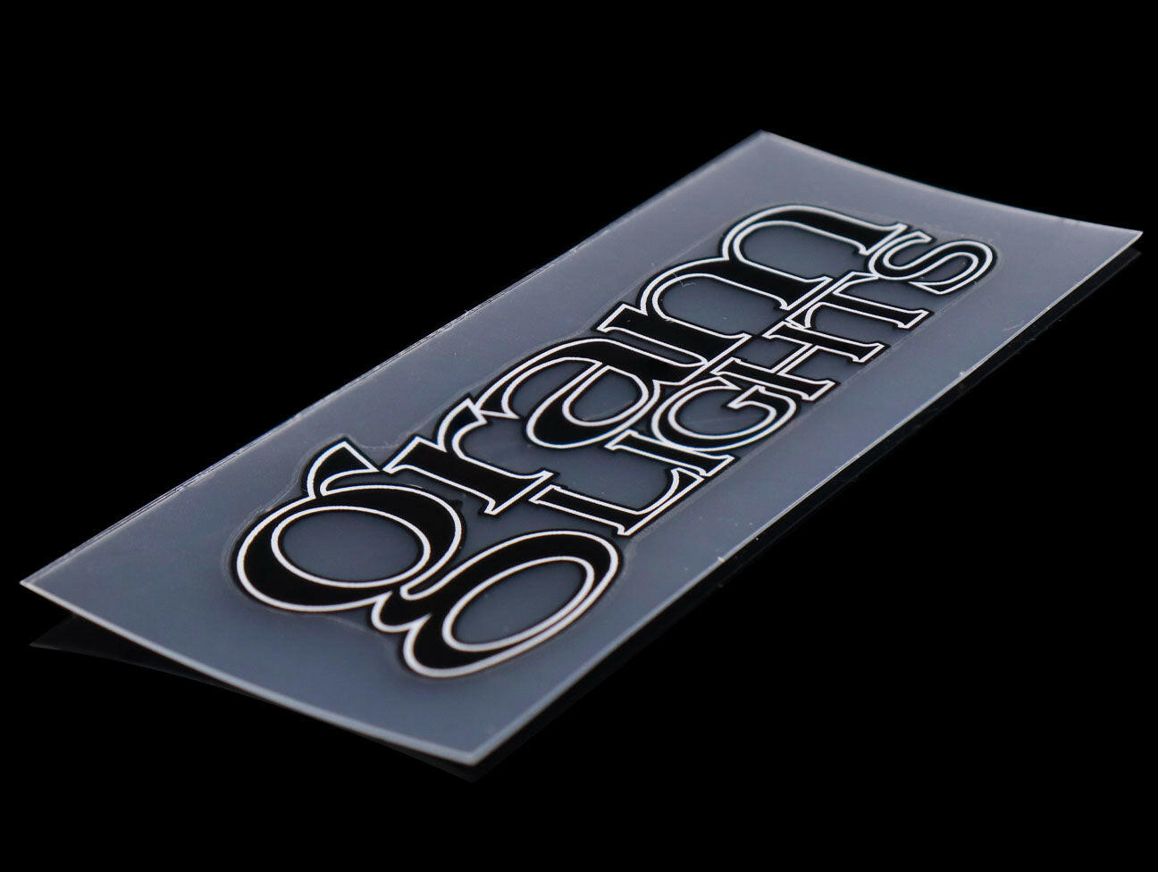 Rays Gram Lights Spoke Decal - Black.
