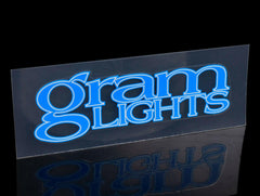 Rays Gram Lights Spoke Decal - Blue.