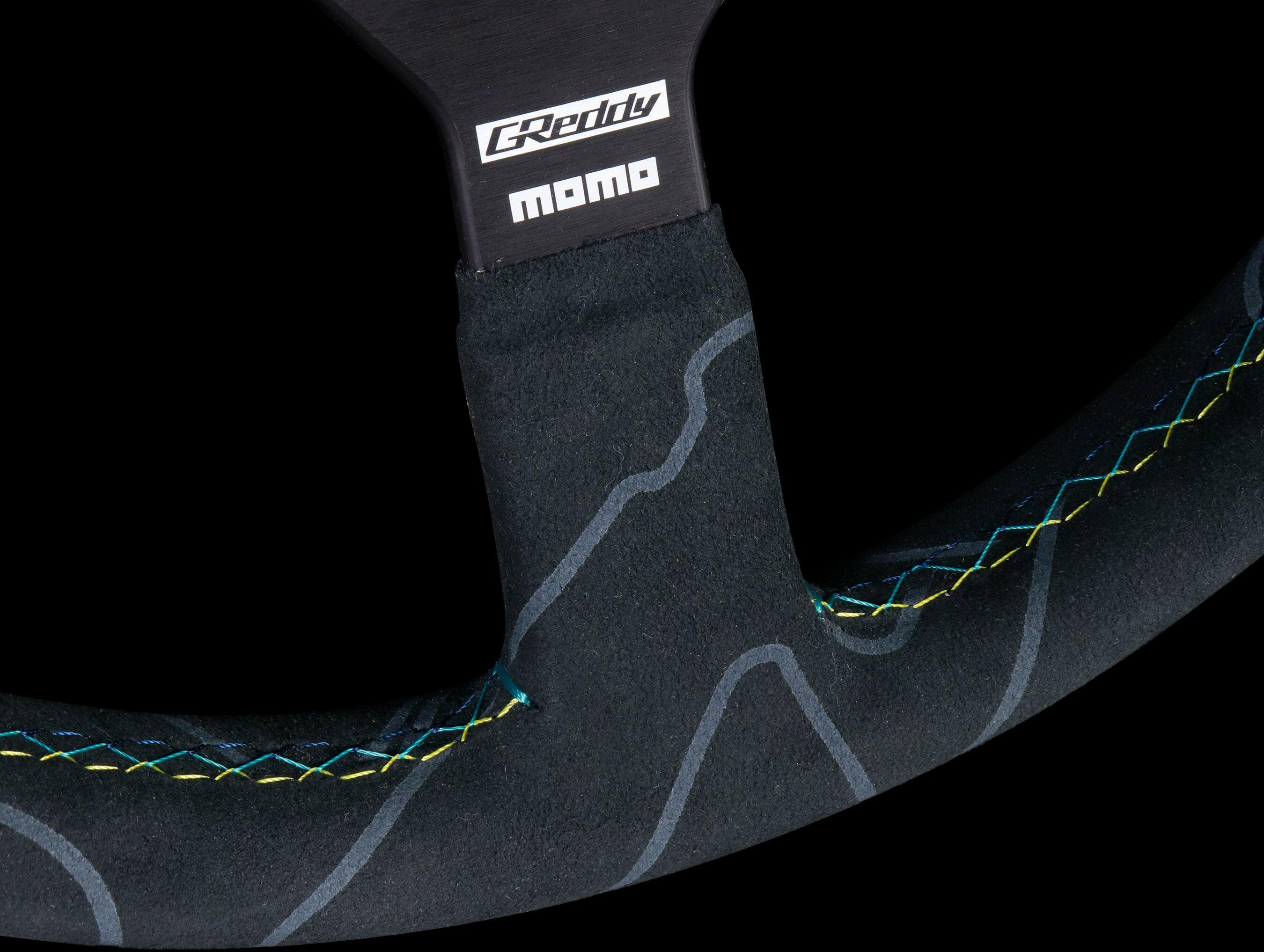 Greddy x Momo Monte Carlo Steering Wheel - Black Alcantara.