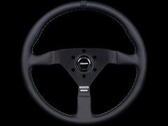 Greddy x Momo Monte Carlo Steering Wheel - Black Leather.