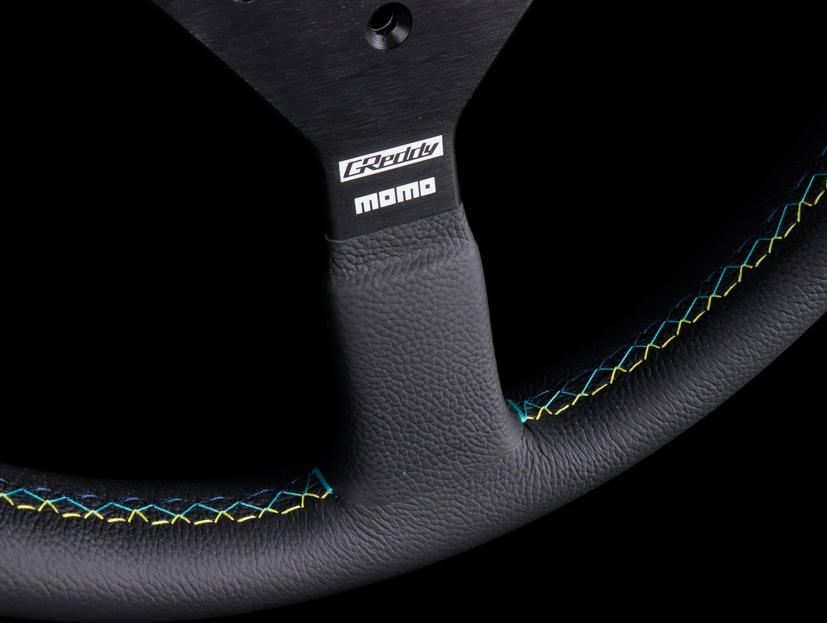 Greddy x Momo Monte Carlo Steering Wheel - Black Leather.