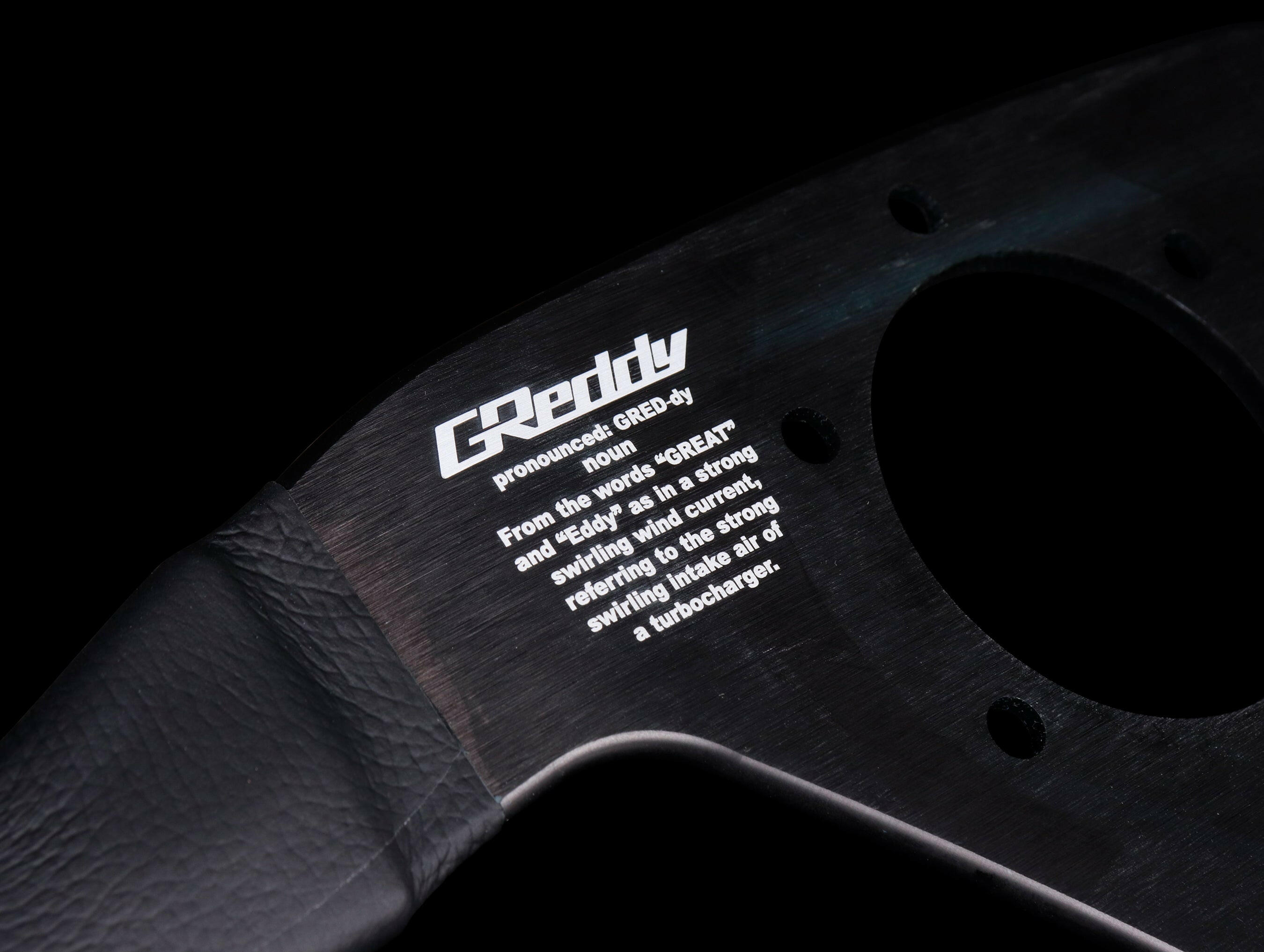 Greddy x Momo Monte Carlo Steering Wheel - Black Leather.
