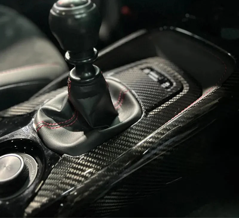 Carbon Fiber Gear Shift Cover Trim - Toyota GR Corolla 2023+.