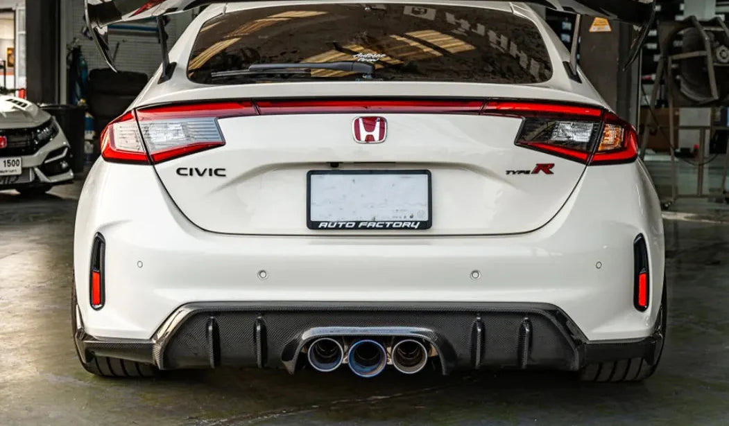 Carbon Fiber Rear diffuser V2 - Honda Civic Type R FL5.