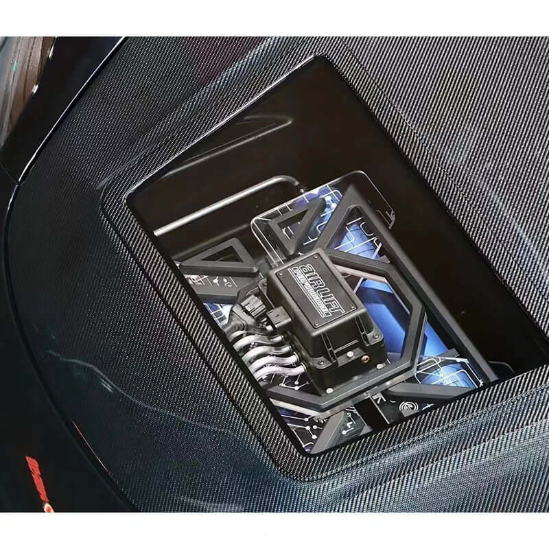 Carbon Fiber Hood W/ window - Tesla Model 3.