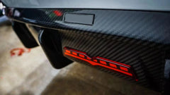 Dry Carbon Fiber Rear Diffuser w/ led - BMW 5 Series G30 G38 2021-2023.