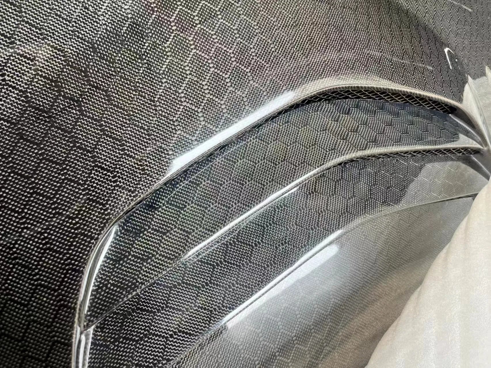 Carbon Fiber Front Engine Vented Hood - Infiniti Q60 Q60S CV37.