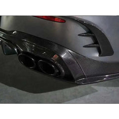 Carbon Fiber Rear Bumper Trim Fin Set - Mercedes BENZ AMG C43 W205 Coupe.