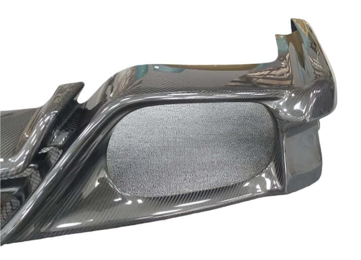 TS-Style Carbon Fiber Rear Diffuser W/BrakeLight - Nissan GTR R35.