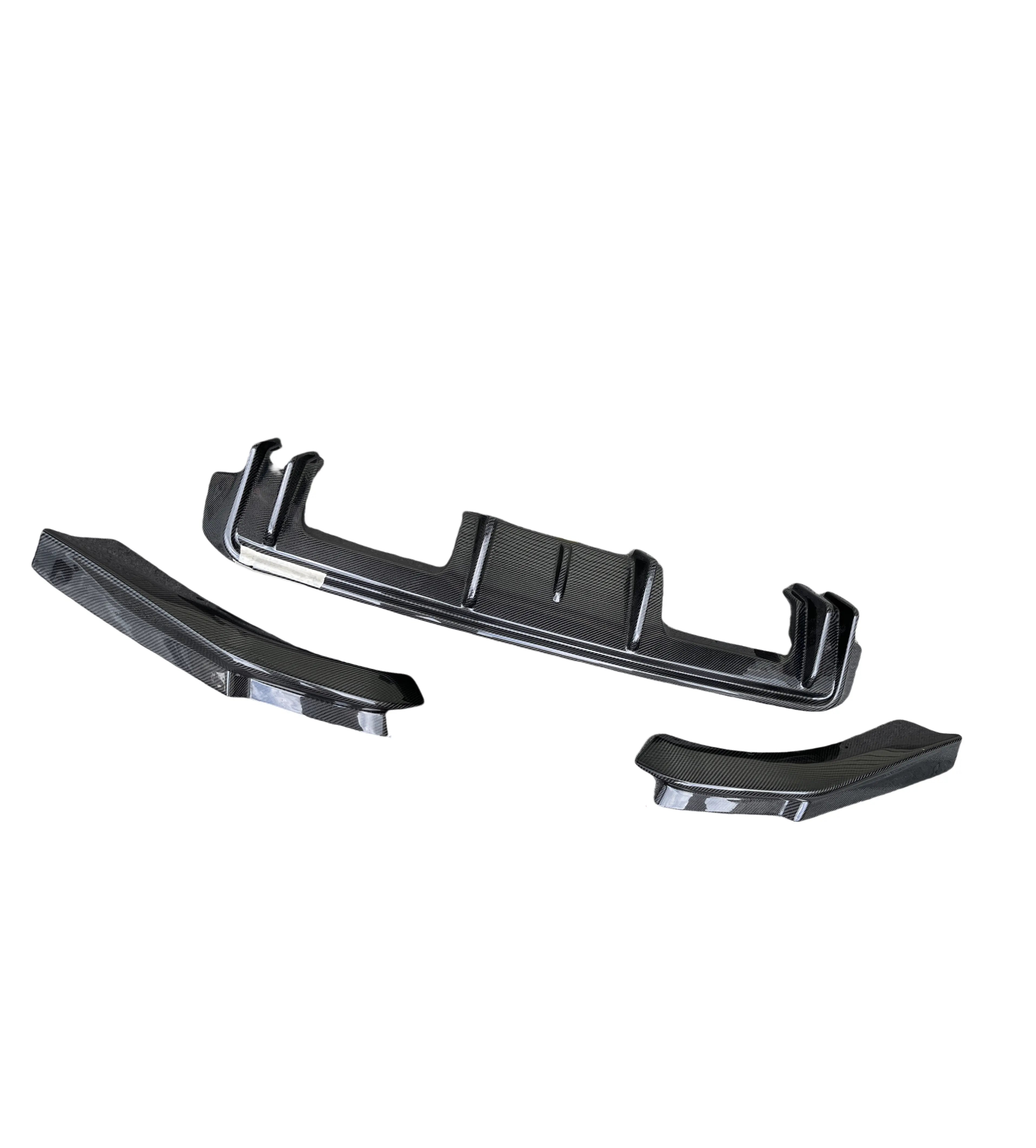 3D Style Carbon Fiber Rear Diffuser + Corner Extension - 2021-2025 BMW G80 M3.