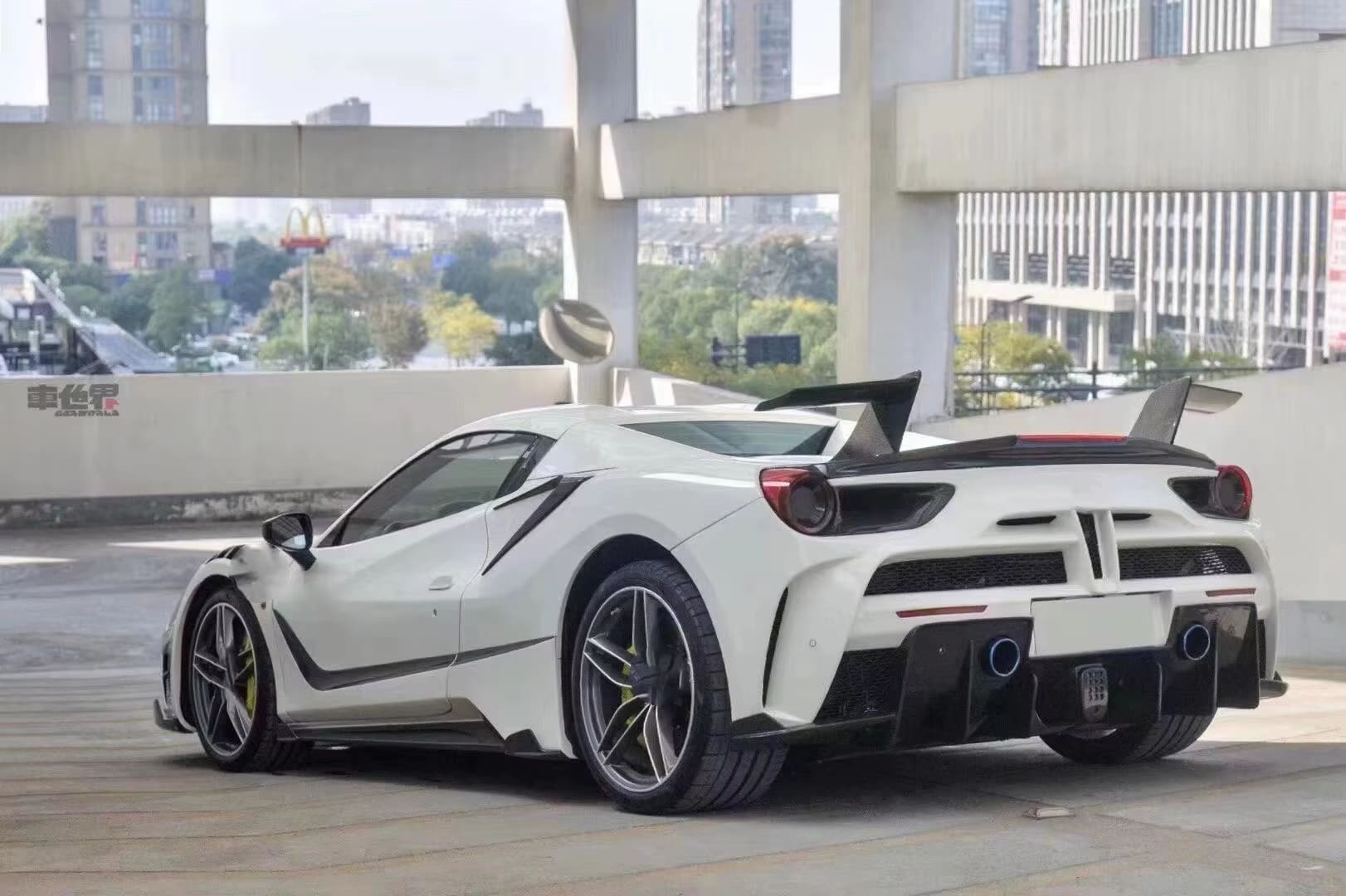 Carbon Fiber Rear Aero Wing - Ferrari 488.