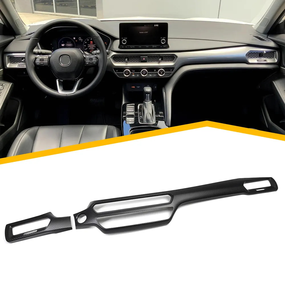 Carbon Fiber Center Console Dashboard Panel Cover - Acura Integra Type S A-Spec 2022-2024.