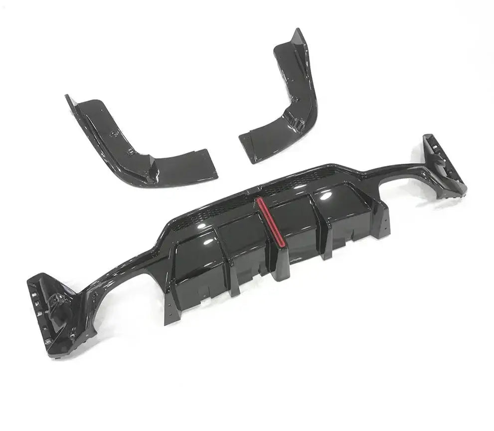ABS Gloss Black Diffuser W/ Brake Light- BMW G20 3 Series LCI.