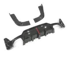 ABS Gloss Black Diffuser W/ Brake Light- BMW G20 3 Series LCI.