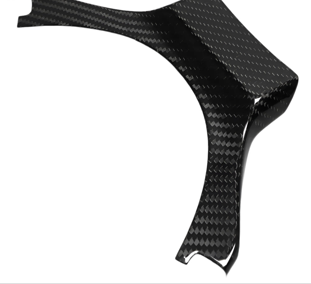 Carbon Fiber Center Steering Wheel Trim w/ Gear Shift Knob Cover -  Lexus RC NX RX RC300 RC350 NX300h RX350 RX450 F Sport.