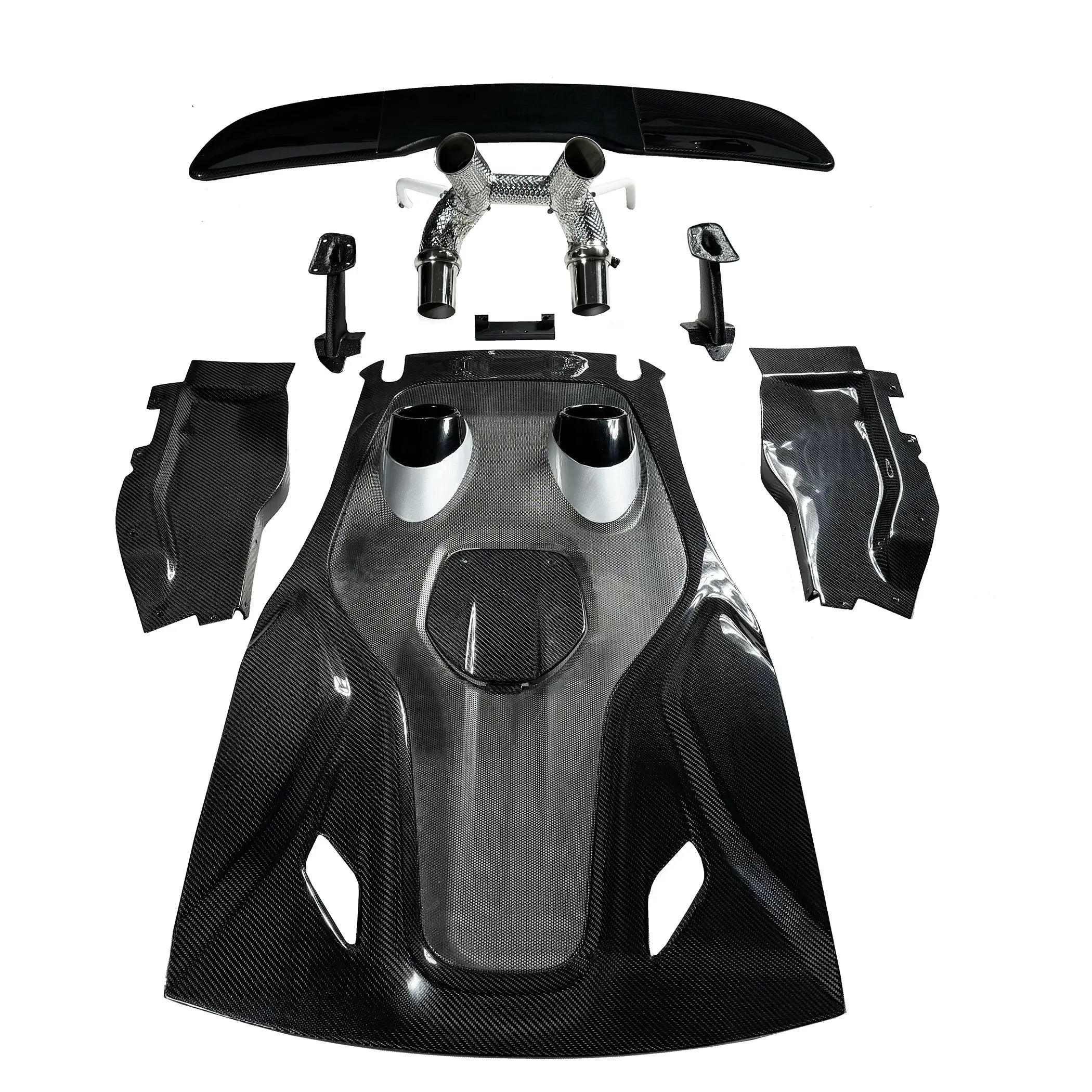 600LT Carbon Fiber Rear Hood Deck Lid Conversion - McLaren 540C & 570S & 600lt.