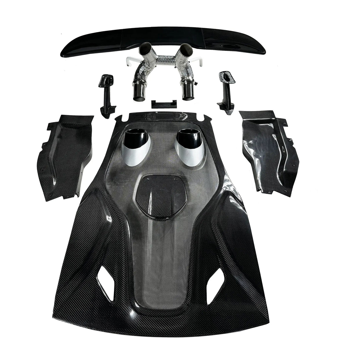 600LT Carbon Fiber Rear Hood Deck Lid Conversion - McLaren 540C & 570S & 600lt.