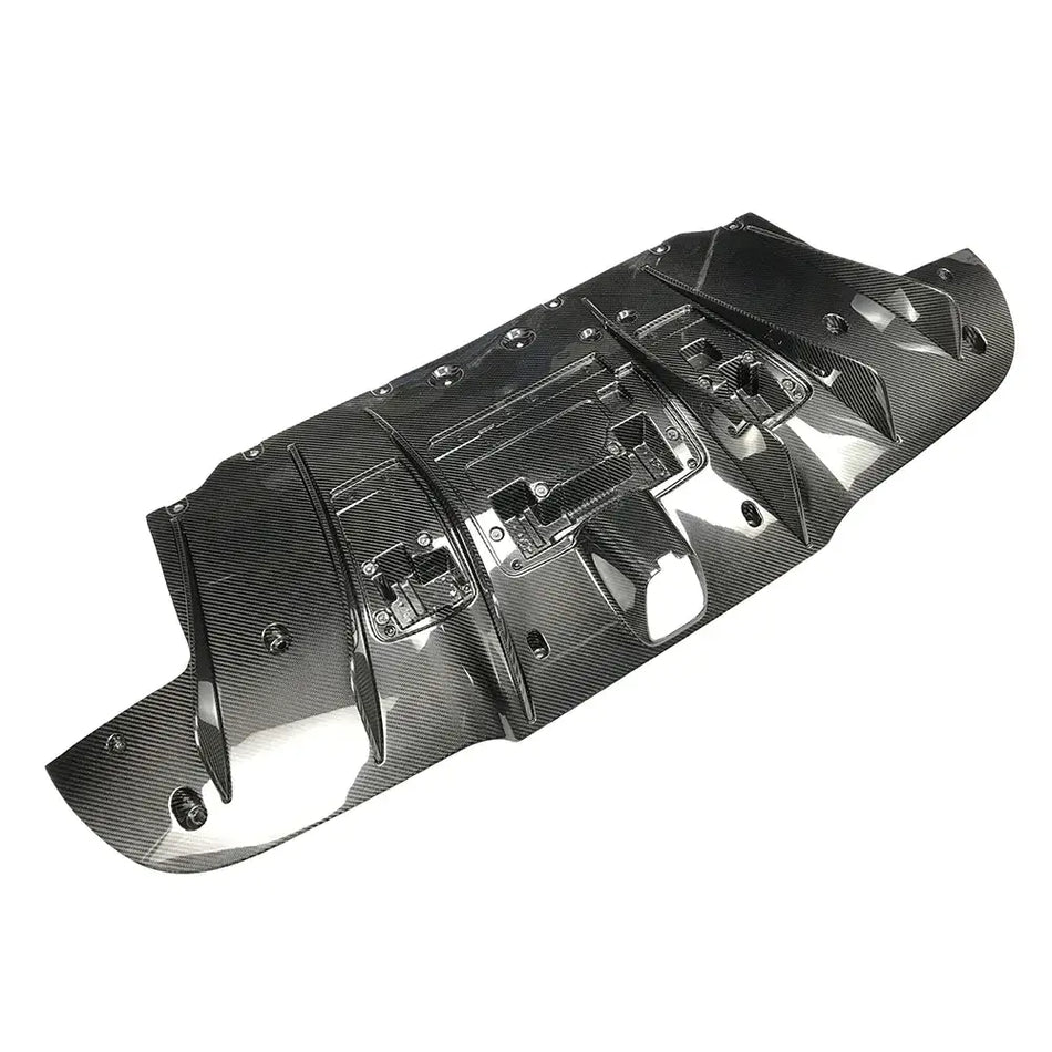 N style Carbon Fiber Rear Diffuser - Ferrari 488/  GTB / Spyder.