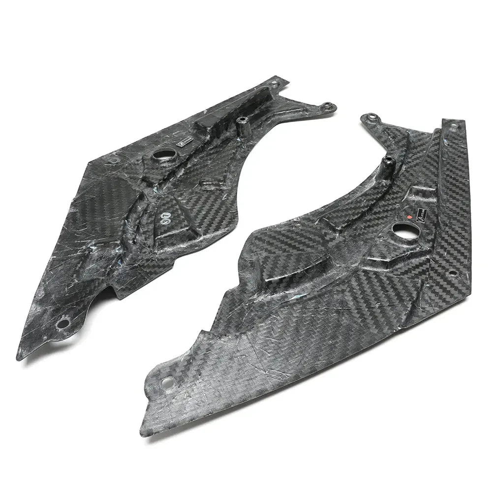 Dry Carbon Front Engine Corner Bay headlight lamp Cover Set -  BMW G8X G80 & G81 M3 / G82 & G83 M4 / G87 M2