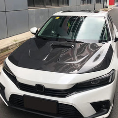 Carbon Fiber Engine Bonnet Vented Hood V2 - Honda Civic 11th Gen.