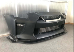 LB Style STYLE CARBON FIBER FRONT LIP - NISSAN GTR R35.