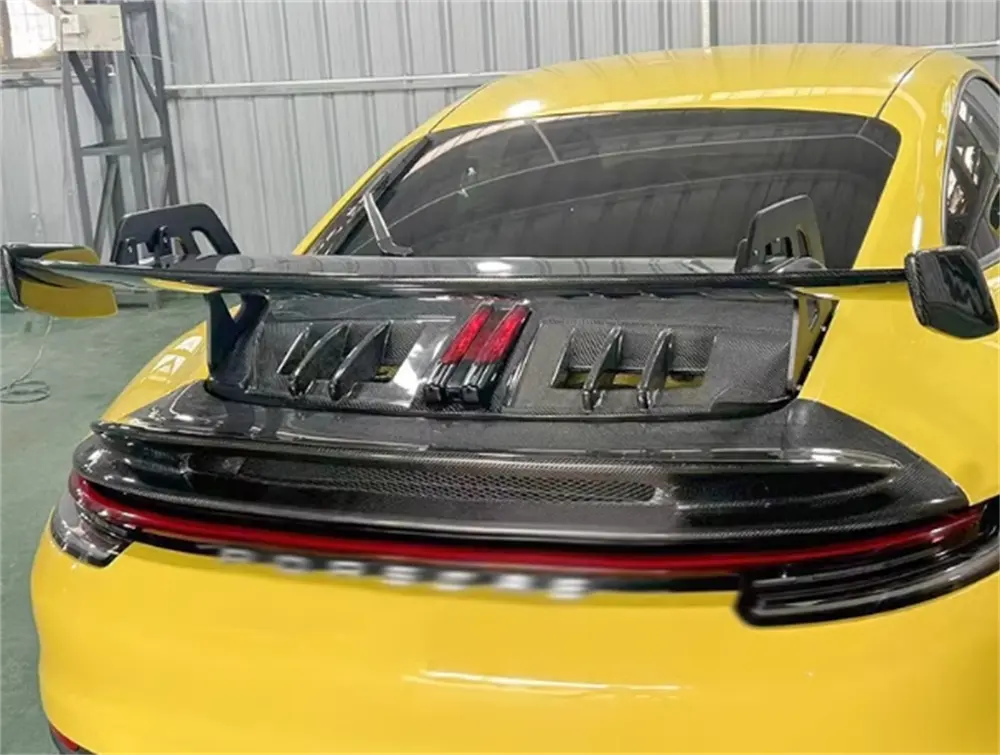 Dry Carbon Fiber Trunk Rear Spoiler - Porsche 911 992 Carrera.