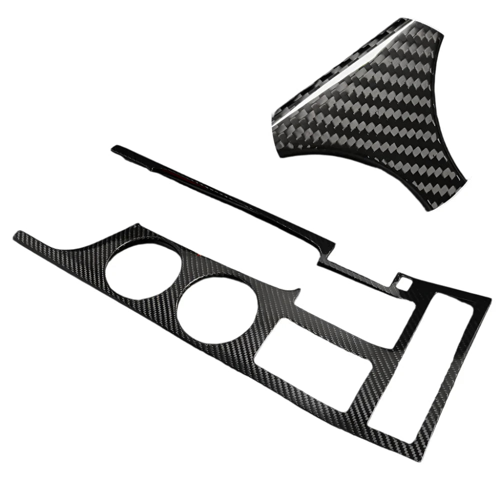 Carbon Fiber Center Console Panel Trim - Lexus RC200 200t 300 350 RC F SPORT 2015 - 2019.