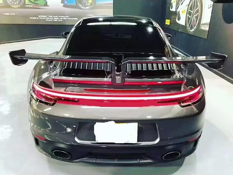 Carbon Fiber T Style Rear Spoiler Wing - Porsche 911 992 Carrera.