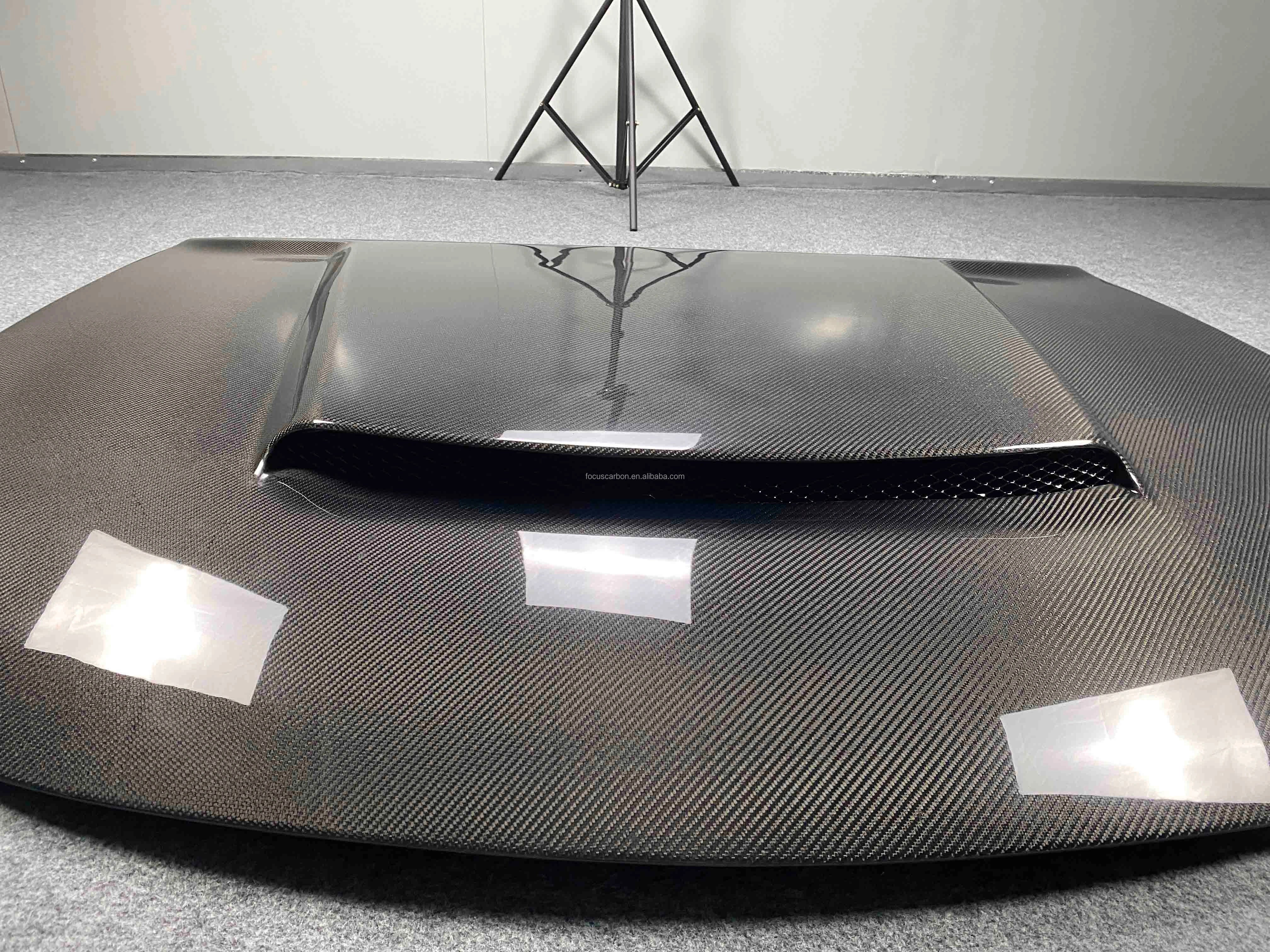 Carbon Fiber Hood w/ Hood Scoop - Dodge Charger.