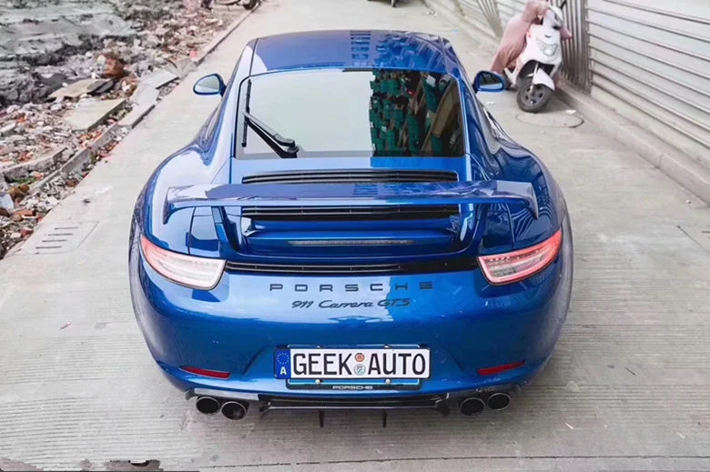 V style Carbon Fiber Diffuser -  Porsche 911.
