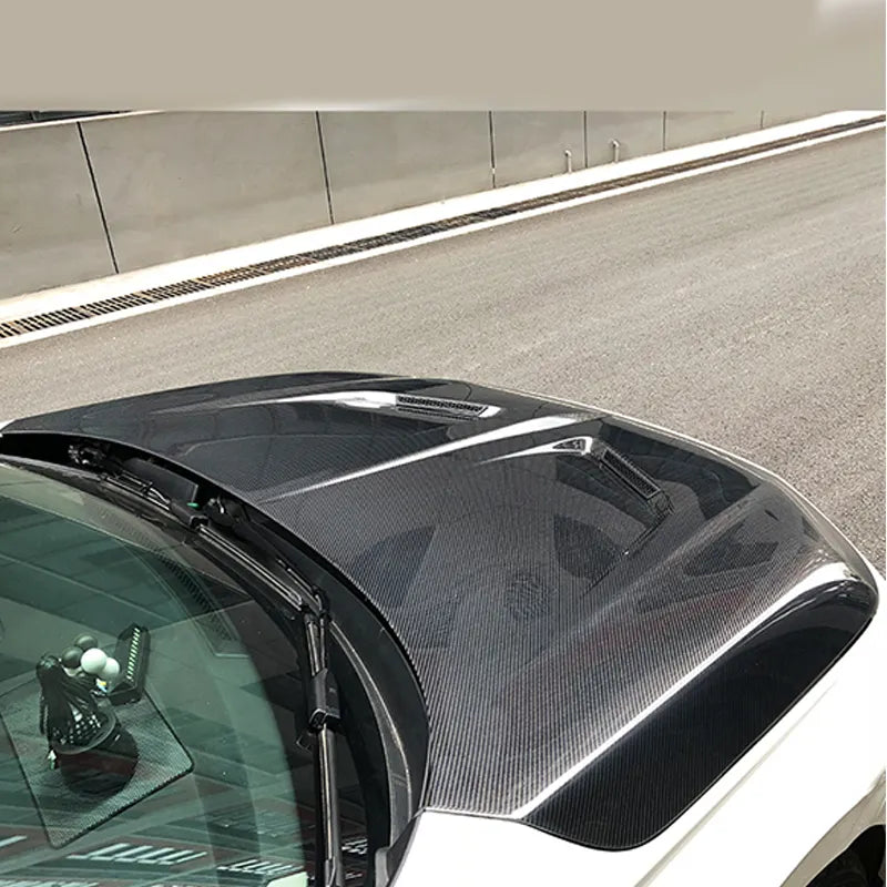 Carbon Fiber Front Engine Bonnet Vented Hood V1 - Honda Civic 11th Gen 2022-2024.