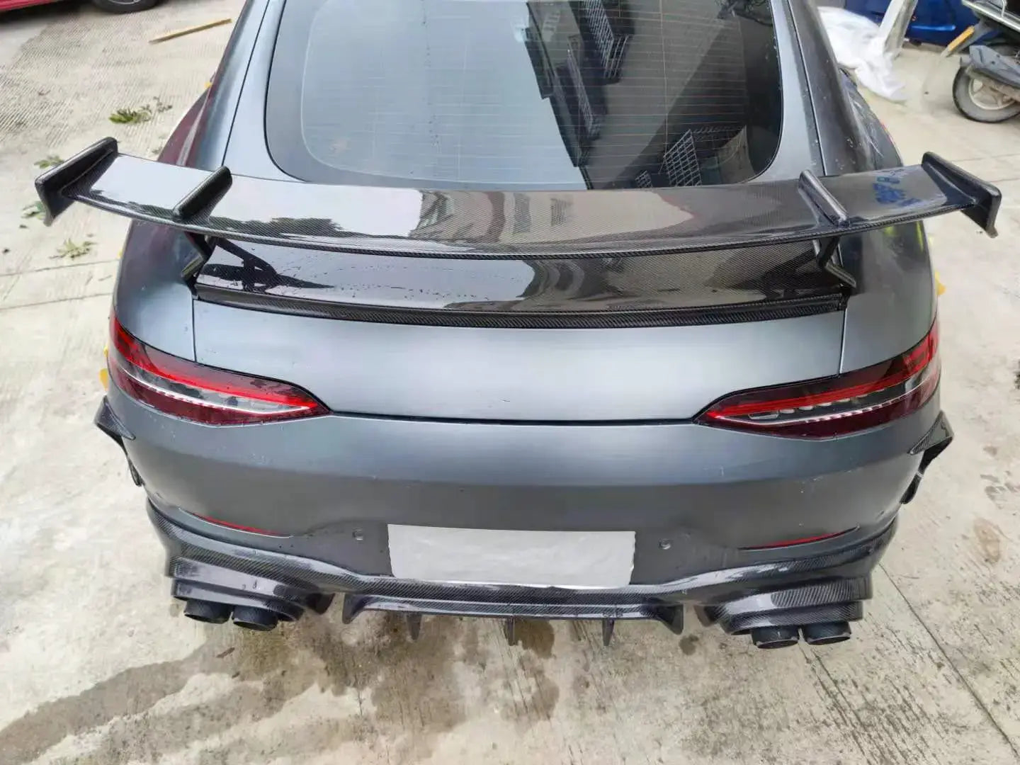 Carbon Fiber B Style Rear Spoiler Wing - Mercedes Benz AMG GT50 GT53 GT63.